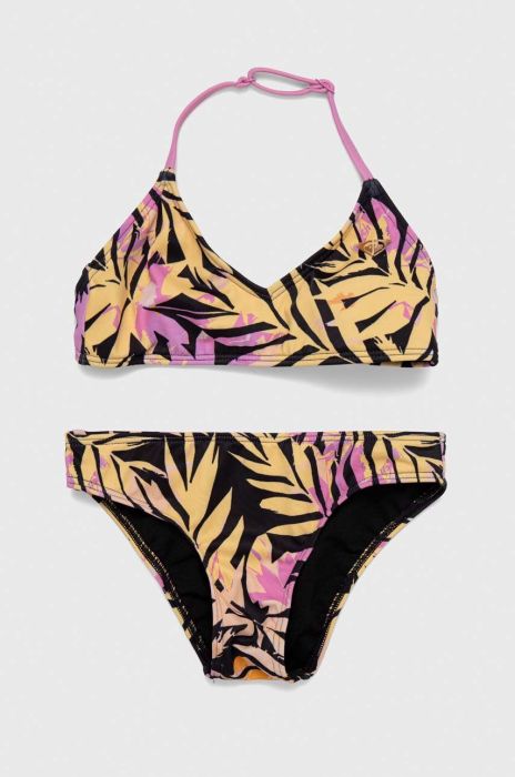 Роздільний дитячий купальник Roxy колір чорний Роздільний дитячий купальник Roxy колір чорний