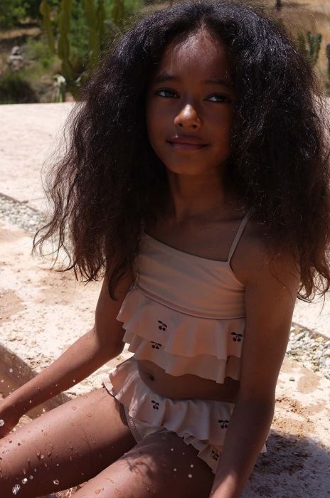 Роздільний дитячий купальник Konges Sl?jd колір помаранчевий Роздільний дитячий купальник Konges Sl?jd колір помаранчевий