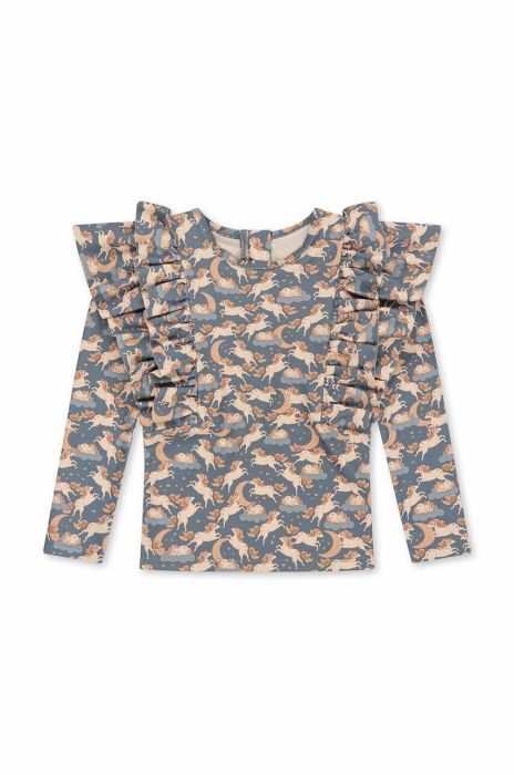 Дитячий купальний лонгслів Konges Sl?jd колір блакитний (3059265)