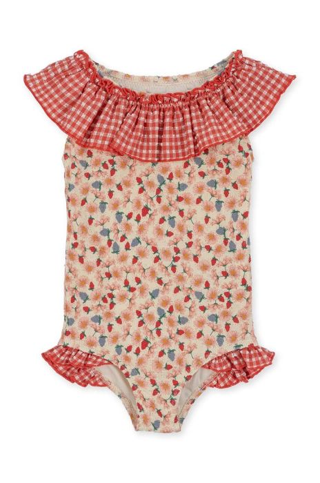 Суцільний дитячий купальник Konges Sl?jd колір червоний (3303566) Суцільний дитячий купальник Konges Sl?jd колір червоний (3303566)