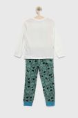 Дитяча бавовняна піжама United Colors of Benetton колір зелений візерунок (2983209) Дитяча бавовняна піжама United Colors of Benetton колір зелений візерунок (2983209)
