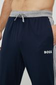 Піжамні штани BOSS чоловічі колір синій візерунок
