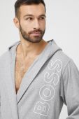 Бавовняний халат BOSS колір сірий (3010283) Бавовняний халат BOSS колір сірий (3010283)