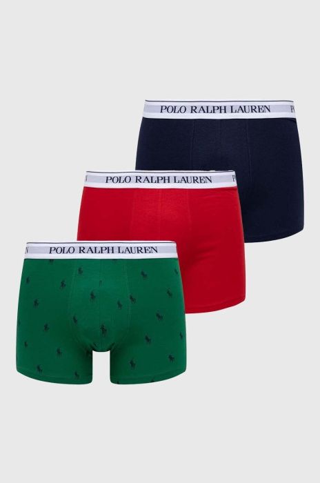 Боксери Polo Ralph Lauren 3-pack чоловічі колір зелений Боксери Polo Ralph Lauren 3-pack чоловічі колір зелений