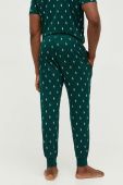 Піжамні бавовняні штани Polo Ralph Lauren колір зелений візерунок Піжамні бавовняні штани Polo Ralph Lauren колір зелений візерунок
