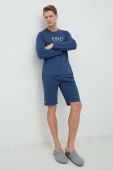 Піжамні шорти Polo Ralph Lauren чоловічі колір синій з принтом