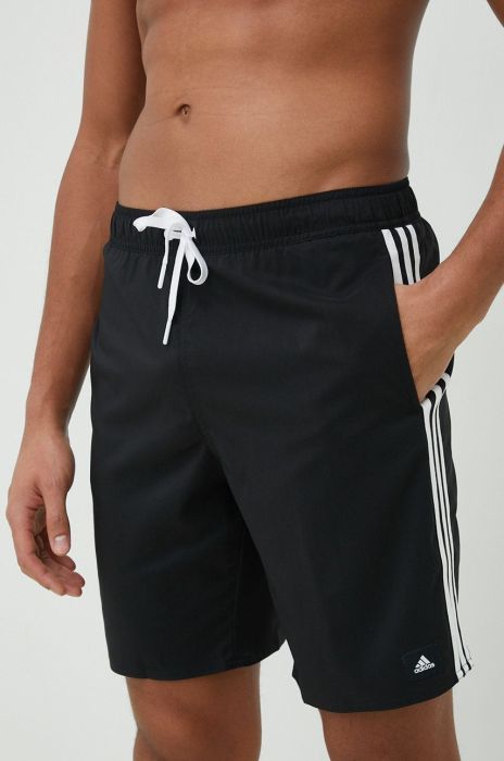 Купальні шорти adidas Performance 3-Stripes CLX колір чорний Купальні шорти adidas Performance 3-Stripes CLX колір чорний