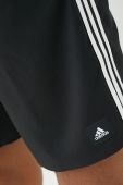 Купальні шорти adidas Performance 3-Stripes CLX колір чорний Купальні шорти adidas Performance 3-Stripes CLX колір чорний