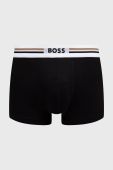 Боксери BOSS 3-pack чоловічі колір бордовий Боксери BOSS 3-pack чоловічі колір бордовий