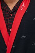 Бавовняний халат HUGO колір чорний (3173292) Бавовняний халат HUGO колір чорний (3173292)