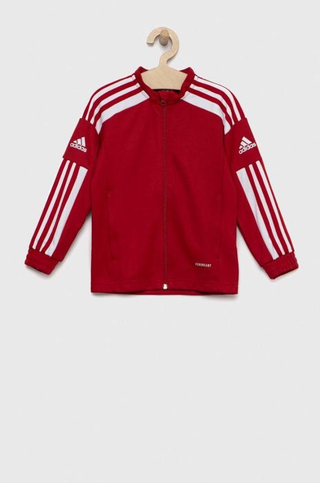 Дитяча кофта adidas Performance Sq21 Tr Jkt Y колір червоний з аплікацією Дитяча кофта adidas Performance Sq21 Tr Jkt Y колір червоний з аплікацією