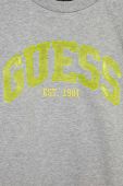 Дитяча бавовняна кофта Guess колір сірий візерунок (2914456)
