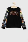 Дитяча бавовняна кофта Guess колір чорний візерунок (2914467) Дитяча бавовняна кофта Guess колір чорний візерунок (2914467)