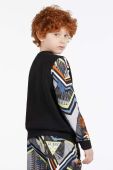 Дитяча бавовняна кофта Guess колір чорний візерунок (2914467) Дитяча бавовняна кофта Guess колір чорний візерунок (2914467)
