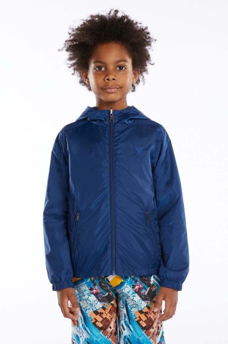 Дитяча двостороння куртка Guess колір блакитний (3051407) Дитяча двостороння куртка Guess колір блакитний (3051407)