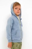 Дитяча кофта Mayoral з капюшоном однотонна колір блакитний (2983360)