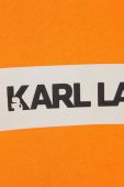 Дитяча кофта Karl Lagerfeld колір помаранчевий з принтом