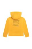 Дитяча кофта Karl Lagerfeld колір помаранчевий з капюшоном з принтом (3204706)