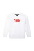 Дитяча кофта Dkny колір білий з принтом (3196958)