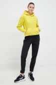 Спортивна кофта Marmot Peaks колір жовтий з капюшоном однотонна Спортивна кофта Marmot Peaks колір жовтий з капюшоном однотонна