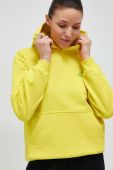 Спортивна кофта Marmot Peaks колір жовтий з капюшоном однотонна Спортивна кофта Marmot Peaks колір жовтий з капюшоном однотонна