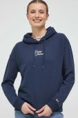 Кофта Tommy Jeans жіноча колір синій з капюшоном з принтом (3027365) Кофта Tommy Jeans жіноча колір синій з капюшоном з принтом (3027365)