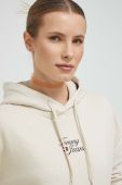 Кофта Tommy Jeans жіноча колір бежевий з капюшоном з принтом (3027350) Кофта Tommy Jeans жіноча колір бежевий з капюшоном з принтом (3027350)