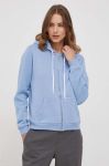 Кофта Polo Ralph Lauren жіноча з капюшоном однотонна колір блакитний (3687061) Кофта Polo Ralph Lauren жіноча з капюшоном однотонна колір блакитний (3687061)