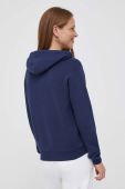 Кофта Polo Ralph Lauren жіноча колір синій з капюшоном однотонна