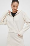 Кофта Dkny жіноча колір бежевий з капюшоном однотонна (3213220) Кофта Dkny жіноча колір бежевий з капюшоном однотонна (3213220)