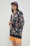 Кофта Femi Stories жіноча колір чорний з капюшоном візерунок (3282420) Кофта Femi Stories жіноча колір чорний з капюшоном візерунок (3282420)