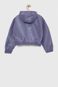 Дитяча кофта adidas G D WV HD HLFZP колір фіолетовий з капюшоном однотонна Дитяча кофта adidas G D WV HD HLFZP колір фіолетовий з капюшоном однотонна
