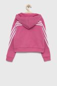 Дитяча кофта adidas G FI 3S Колір рожевий з капюшоном візерунок колір рожевий Дитяча кофта adidas G FI 3S Колір рожевий з капюшоном візерунок колір рожевий