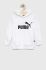 Дитяча кофта Puma ESS Logo Hoodie TR G колір білий з капюшоном з принтом