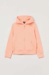 Дитяча бавовняна кофта OVS колір рожевий з капюшоном однотонна (3043124)