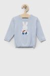 Бавовняний светр для немовлят United Colors of Benetton колір блакитний Бавовняний светр для немовлят United Colors of Benetton колір блакитний