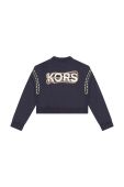 Дитяча бавовняна кофта Michael Kors колір синій з принтом (3081467)