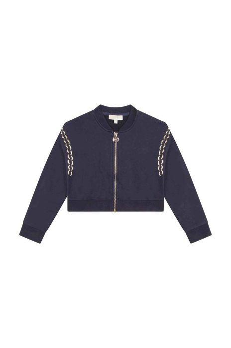 Дитяча бавовняна кофта Michael Kors колір синій з принтом (3081471) Дитяча бавовняна кофта Michael Kors колір синій з принтом (3081471)