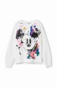 Дитяча бавовняна кофта Desigual колір білий з принтом (3043300) Дитяча бавовняна кофта Desigual колір білий з принтом (3043300)