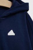 Дитяча кофта adidas U FI 3S FZ колір синій з капюшоном з аплікацією (3217912) Дитяча кофта adidas U FI 3S FZ колір синій з капюшоном з аплікацією (3217912)