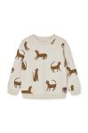 Дитяча бавовняна кофта Liewood колір бежевий візерунок (3103101)