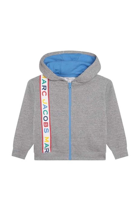 Дитяча кофта Marc Jacobs колір сірий з капюшоном з принтом (3202454) Дитяча кофта Marc Jacobs колір сірий з капюшоном з принтом (3202454)