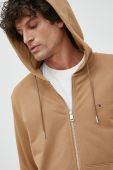 Кофта Tommy Hilfiger чоловіча колір бежевий з капюшоном однотонна (2877835) Кофта Tommy Hilfiger чоловіча колір бежевий з капюшоном однотонна (2877835)