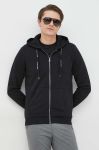 Кофта Guess чоловіча колір чорний з капюшоном з аплікацією (2887135) Кофта Guess чоловіча колір чорний з капюшоном з аплікацією (2887135)