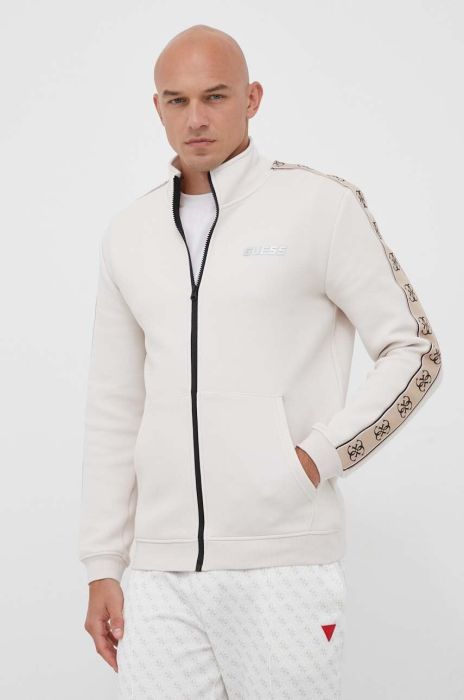 Кофта Guess чоловіча колір бежевий з принтом (3363674) Кофта Guess чоловіча колір бежевий з принтом (3363674)
