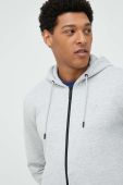 Кофта Guess чоловіча колір сірий з капюшоном меланж Кофта Guess чоловіча колір сірий з капюшоном меланж