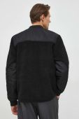 Куртка-бомбер Samsoe Samsoe чоловічий колір чорний перехідна Куртка-бомбер Samsoe Samsoe чоловічий колір чорний перехідна