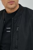 Куртка-бомбер Samsoe Samsoe чоловічий колір чорний перехідна Куртка-бомбер Samsoe Samsoe чоловічий колір чорний перехідна