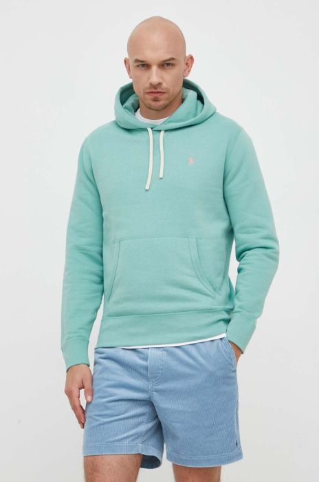 Кофта Polo Ralph Lauren чоловіча колір зелений з капюшоном однотонна (3256615) Кофта Polo Ralph Lauren чоловіча колір зелений з капюшоном однотонна (3256615)