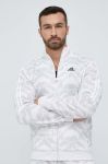 Кофта adidas чоловіча колір білий візерунок Кофта adidas чоловіча колір білий візерунок